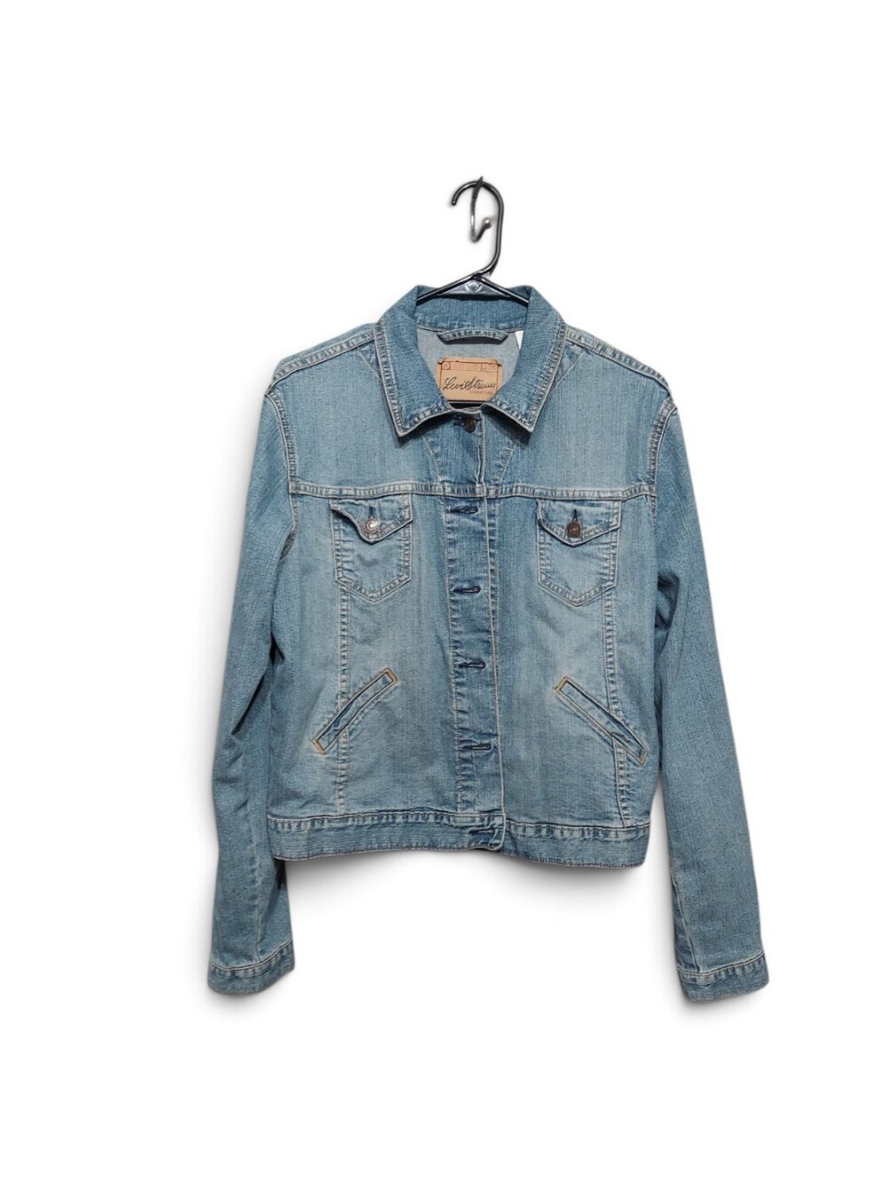 Levis Classic Light Wash Trucker Jacket Vintage Made In Hong Kong EUC